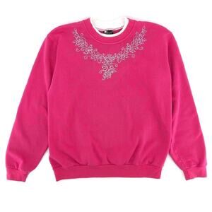 90s double collar crewneck sweatshirt Morning Sun 1990s vintage